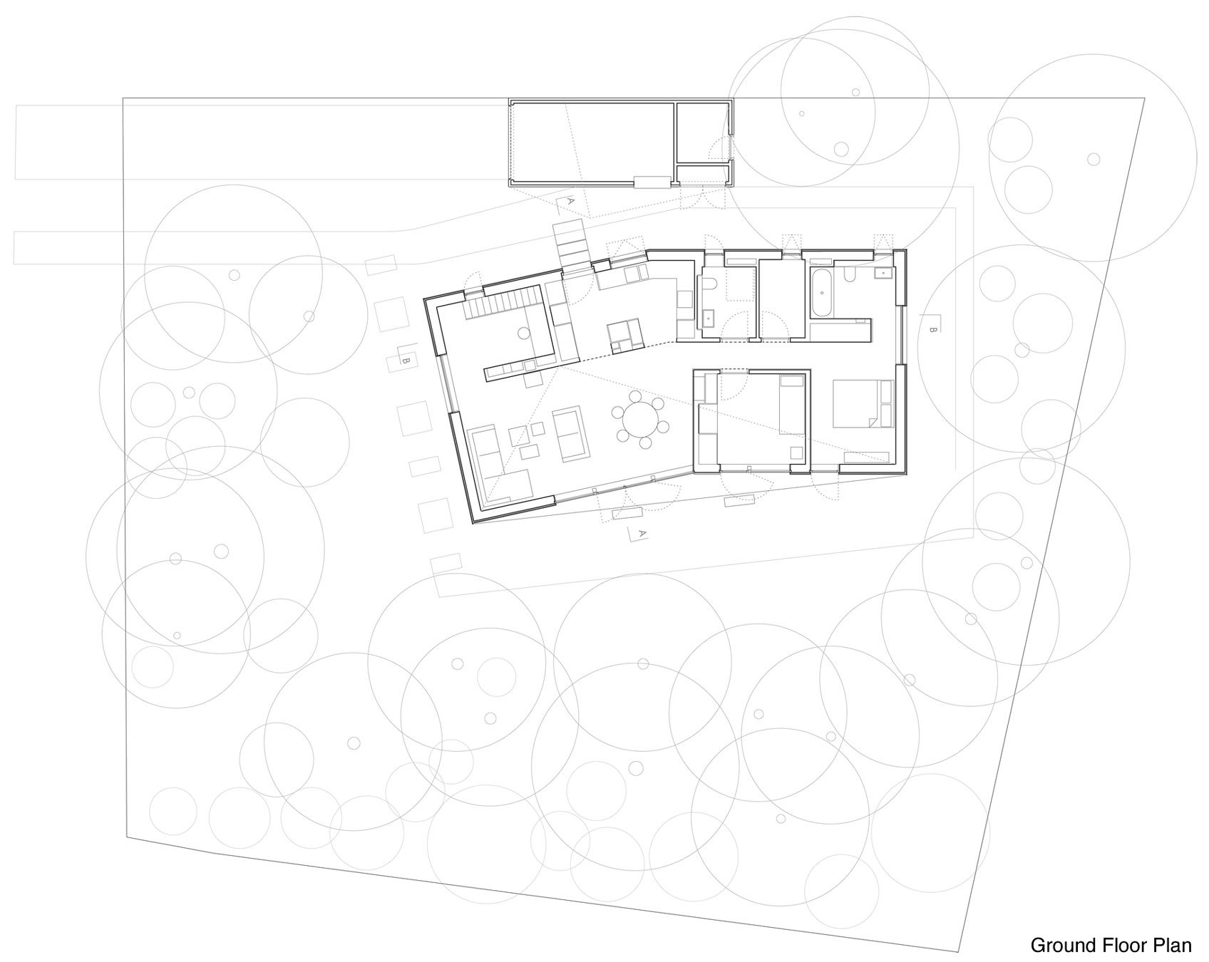 A Spacious Modern House with Floor-to-Ceiling Windows in the Woods of Potsdam, Germany by Claim (18)