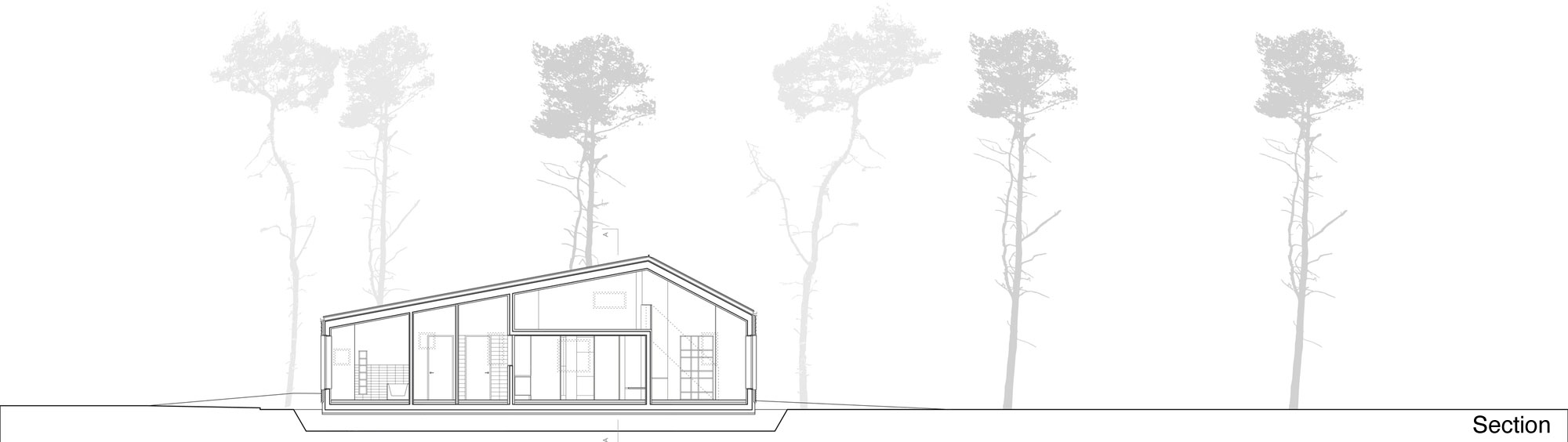 A Spacious Modern House with Floor-to-Ceiling Windows in the Woods of Potsdam, Germany by Claim (20)