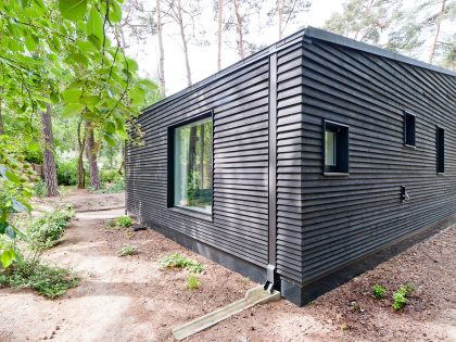 A Spacious Modern House with Floor-to-Ceiling Windows in the Woods of Potsdam, Germany by Claim (6)