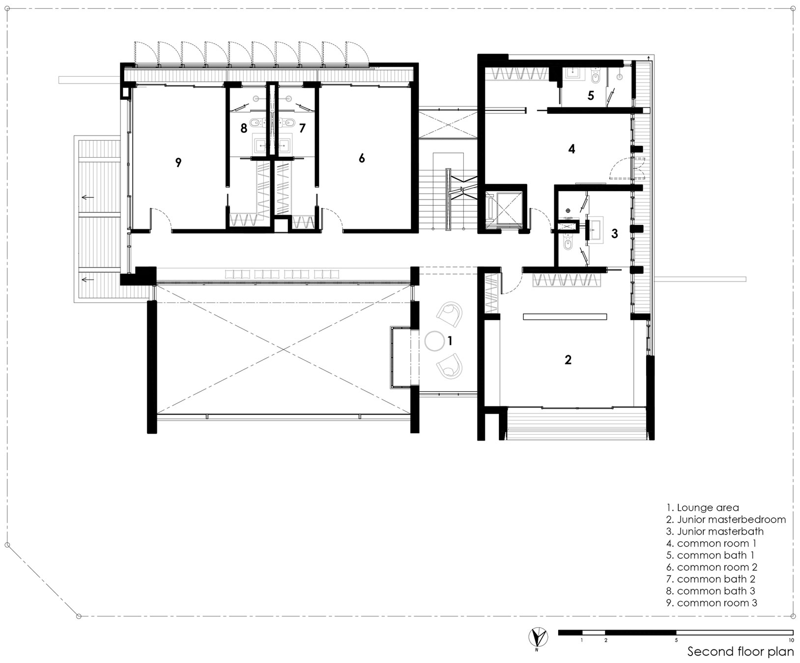 A Spacious Modern House with Wood and Orange Brick Walls in Singapore by Park + Associates Pte Ltd (13)