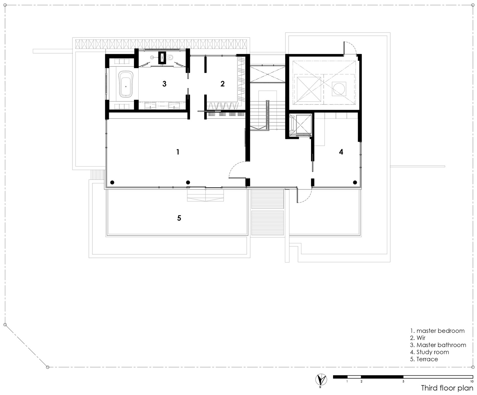 A Spacious Modern House with Wood and Orange Brick Walls in Singapore by Park + Associates Pte Ltd (14)