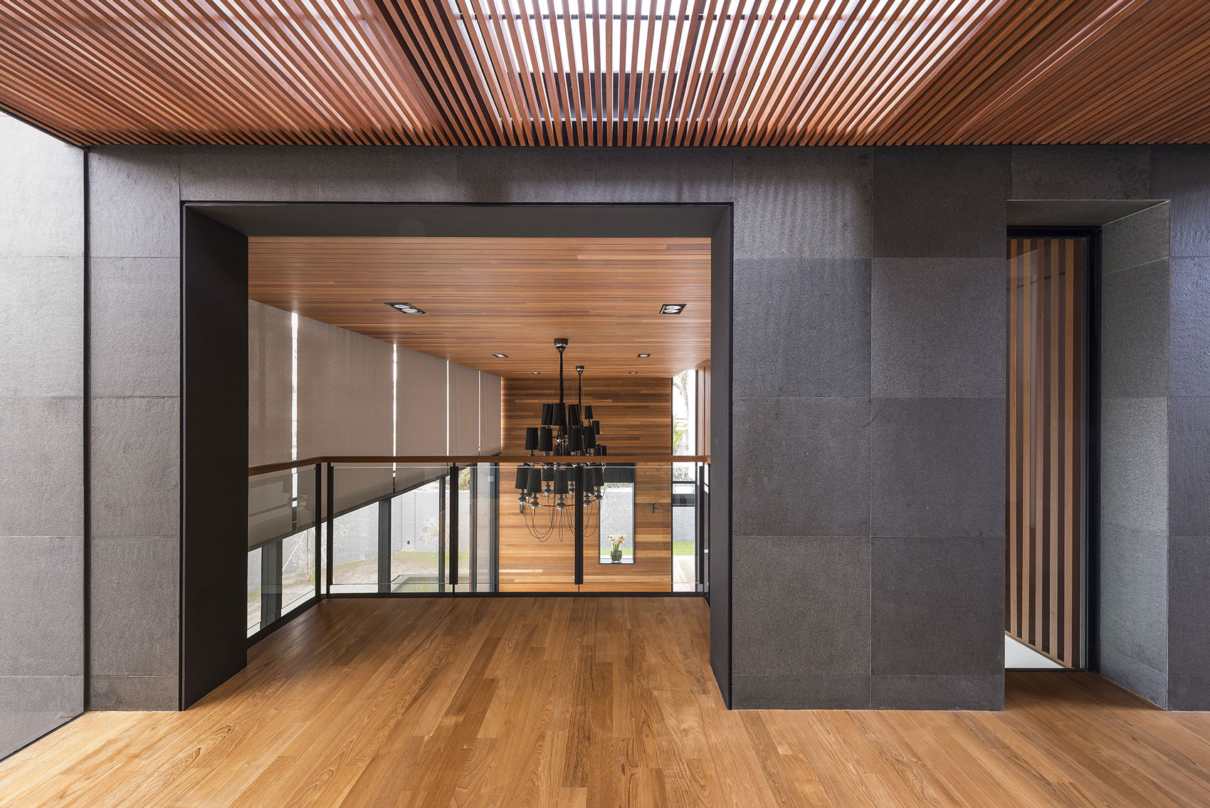 A Spacious Modern House with Wood and Orange Brick Walls in Singapore by Park + Associates Pte Ltd (8)