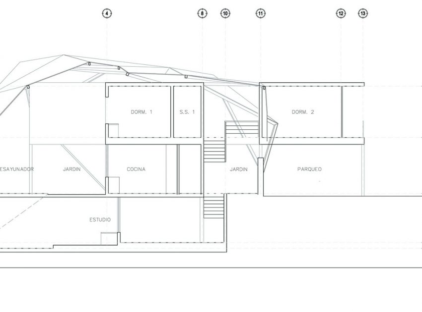 A Spacious and Airy House with a Sculptural Roof and Terraces in El Salvador by Cincopatasalgato (22)