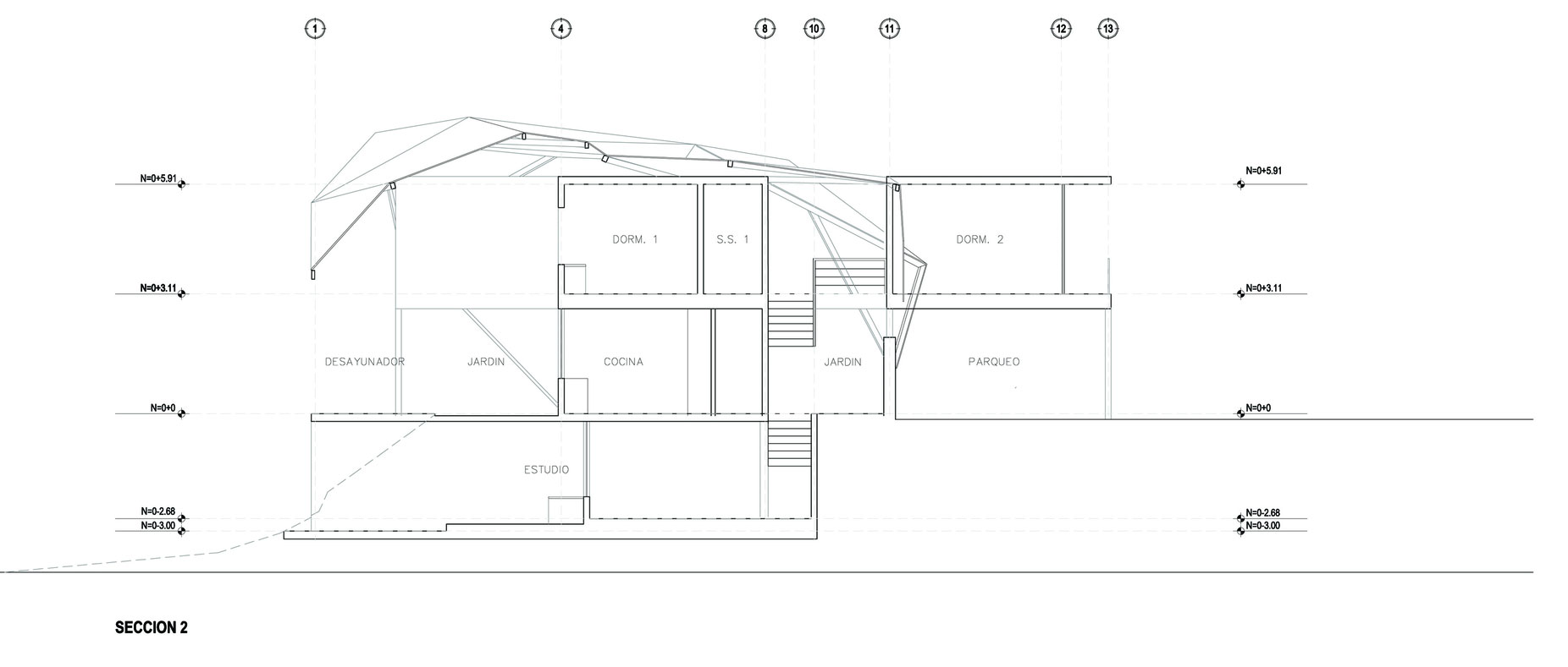 A Spacious and Airy House with a Sculptural Roof and Terraces in El Salvador by Cincopatasalgato (22)