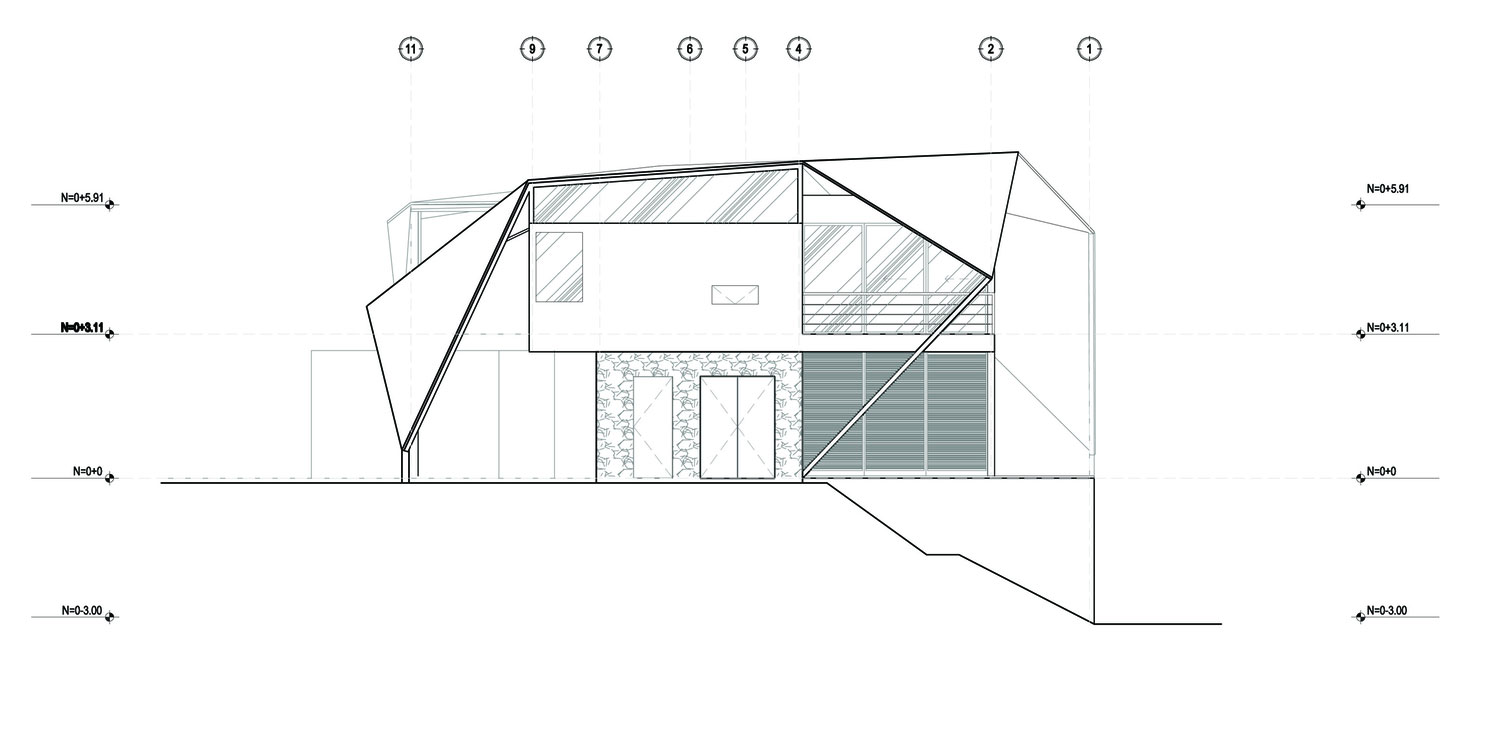 A Spacious and Airy House with a Sculptural Roof and Terraces in El Salvador by Cincopatasalgato (28)