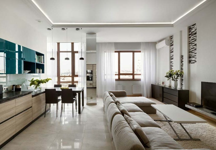 A Spacious and Modern Monochrome Apartment in Kharkov, Ukraine by Larisa Nikitenko (1)