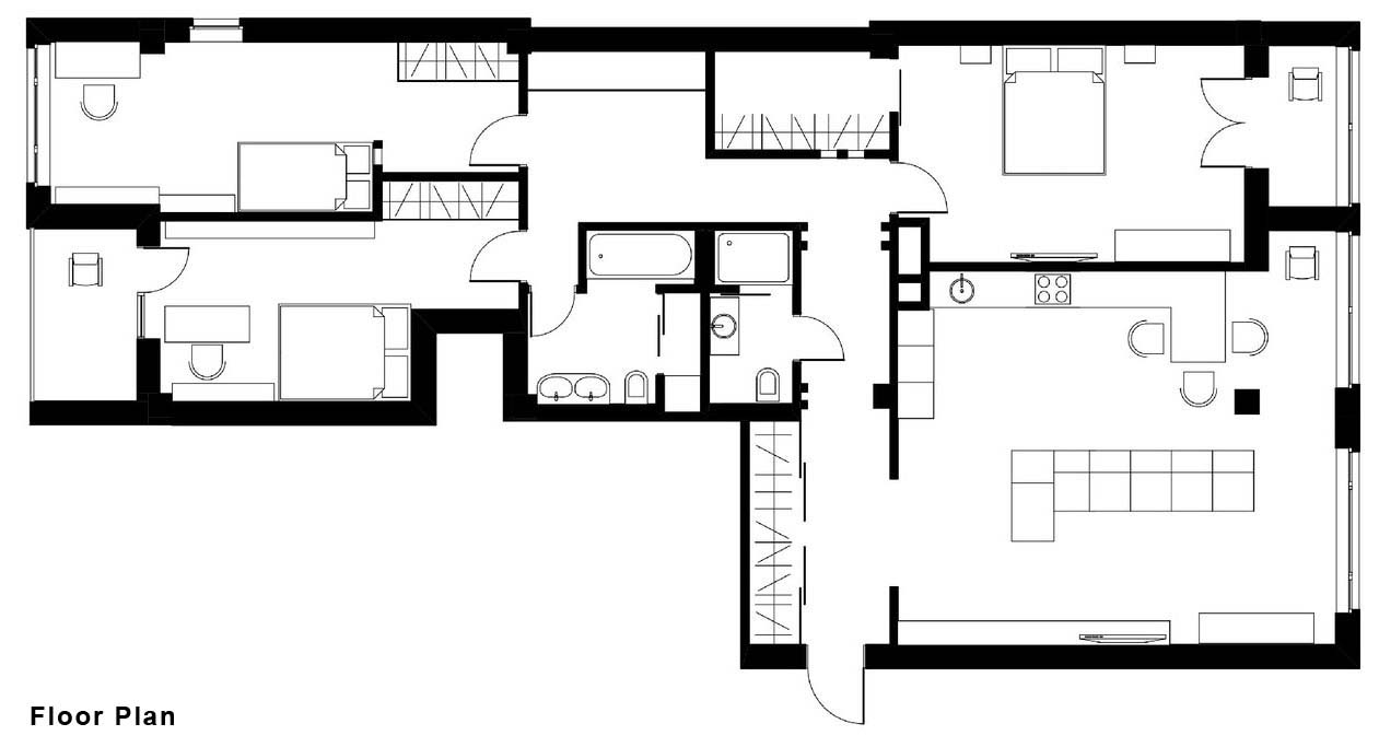 A Spacious and Modern Monochrome Apartment in Kharkov, Ukraine by Larisa Nikitenko (20)