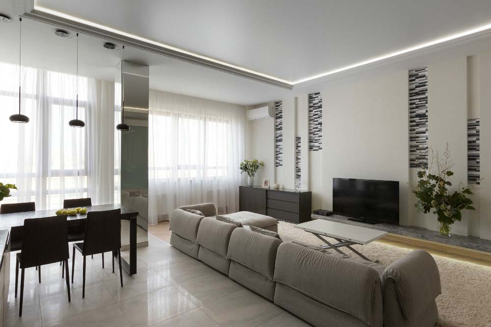 A Spacious and Modern Monochrome Apartment in Kharkov, Ukraine by Larisa Nikitenko (3)