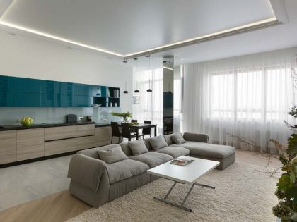 A Spacious and Modern Monochrome Apartment in Kharkov, Ukraine by Larisa Nikitenko (4)