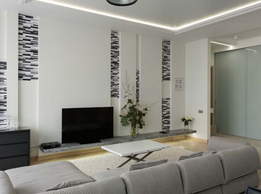 A Spacious and Modern Monochrome Apartment in Kharkov, Ukraine by Larisa Nikitenko (5)