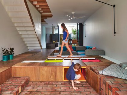 A Spacious and Playful Home with Giant Toy Box Spaces in Melbourne by Austin Maynard Architects (5)