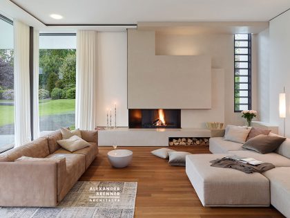 A Spacious and Timeless Home Full of Contemporary Elegance in Essen by Alexander Brenner Architects (7)
