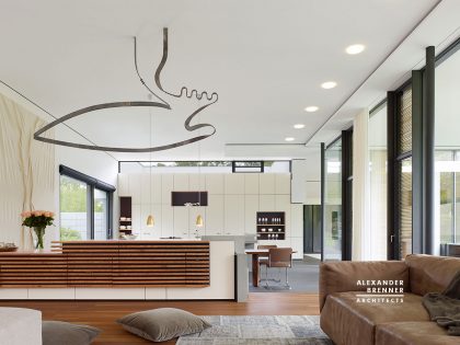 A Spacious and Timeless Home Full of Contemporary Elegance in Essen by Alexander Brenner Architects (8)