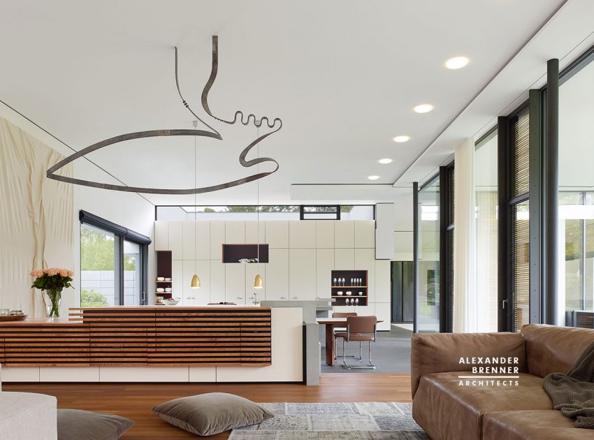A Spacious and Timeless Home Full of Contemporary Elegance in Essen by Alexander Brenner Architects (8)
