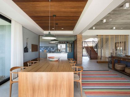 A Spacious and Warm Contemporary Home for a Young Family with Two Children in Xangri-lá, Brazil by Seferin Arquitetura (24)