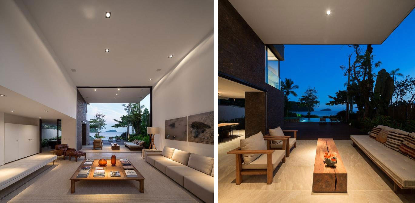 A Spectacular Beachfront Home with Beautiful Ocean Views in São Sebastião by Studio Arthur Casas (10)