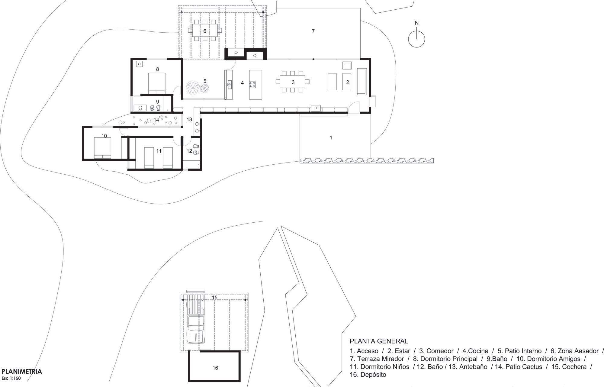 A Spectacular Contemporary House Surrounded by the Rocky Landscape of Pocho, Argentina by Mariana Palacios (20)