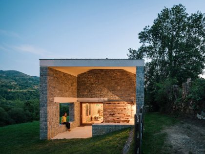A Stone Stable Block and Farmhouse Transformed into a Woodland Home for a Family in Asturias by PYO arquitectos (17)