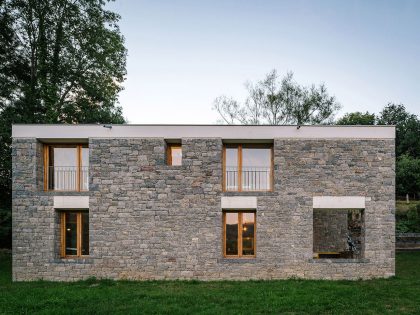 A Stone Stable Block and Farmhouse Transformed into a Woodland Home for a Family in Asturias by PYO arquitectos (18)