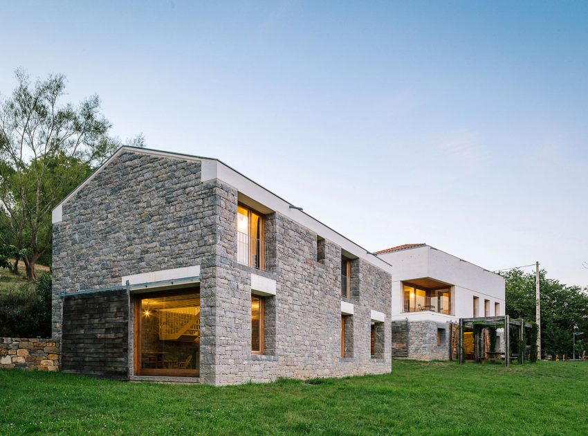 A Stone Stable Block and Farmhouse Transformed into a Woodland Home for a Family in Asturias by PYO arquitectos (19)