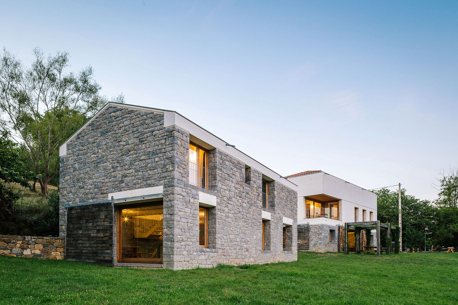 A Stone Stable Block and Farmhouse Transformed into a Woodland Home for a Family in Asturias by PYO arquitectos (19)
