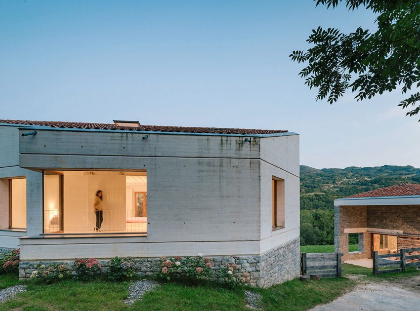 A Stone Stable Block and Farmhouse Transformed into a Woodland Home for a Family in Asturias by PYO arquitectos (20)