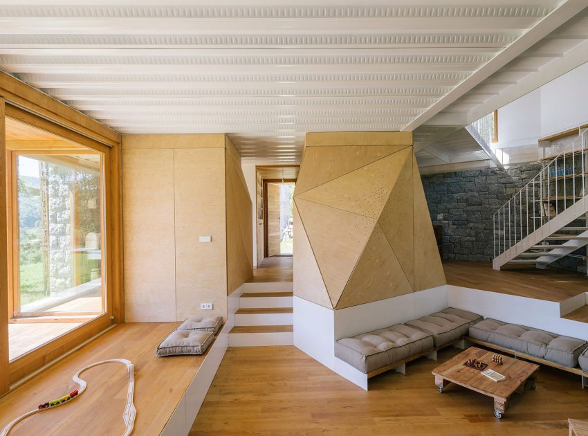 A Stone Stable Block and Farmhouse Transformed into a Woodland Home for a Family in Asturias by PYO arquitectos (5)