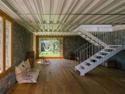 A Stone Stable Block and Farmhouse Transformed into a Woodland Home for a Family in Asturias by PYO arquitectos (8)