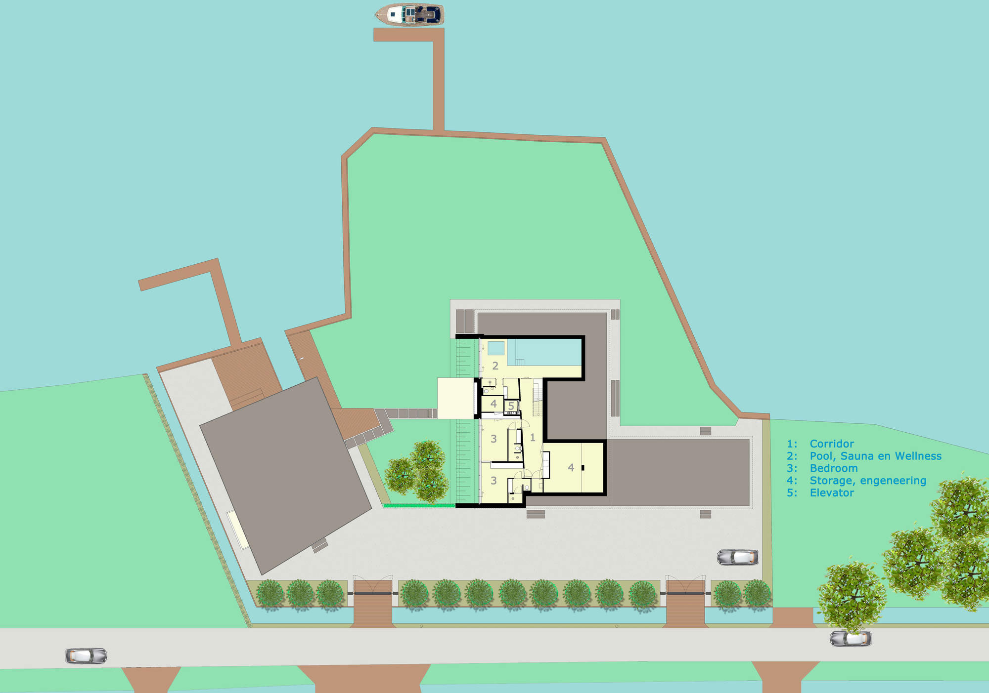 A Striking Contemporary Home with Curved Glass Walls on the Shores of the Reeuwijkse Plassen by Lab32 architecten (34)