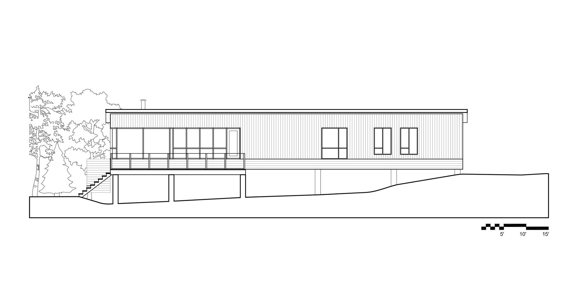 A Striking and Bright Modern Home Perched on the Rocks in Saint-Siméon, Quebec by Architecture Casa (21)