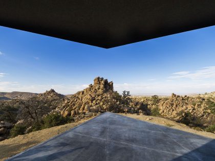 A Stunning Black Desert House with Stylish Interior and Exterior in Twentynine Palms by Oller & Pejic Architecture (10)