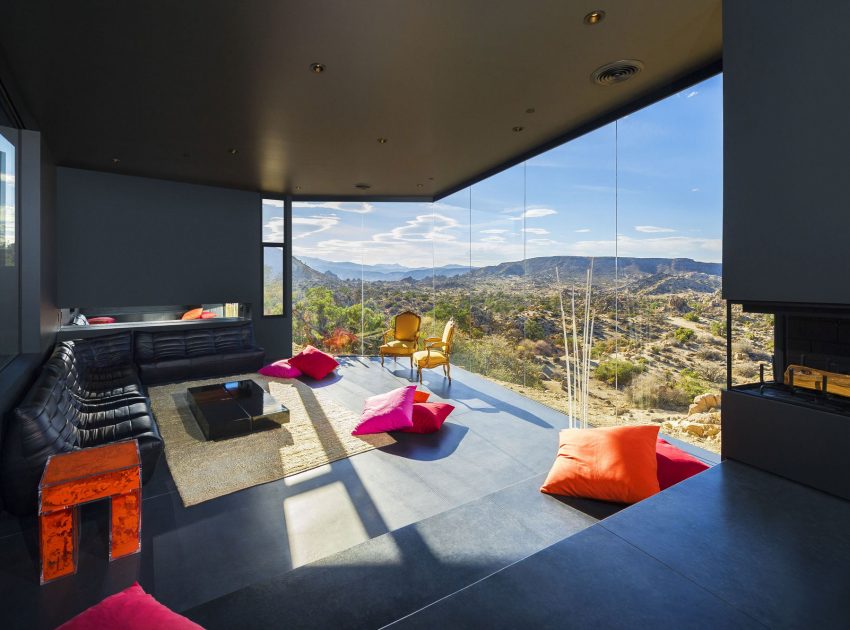 A Stunning Black Desert House with Stylish Interior and Exterior in Twentynine Palms by Oller & Pejic Architecture (16)