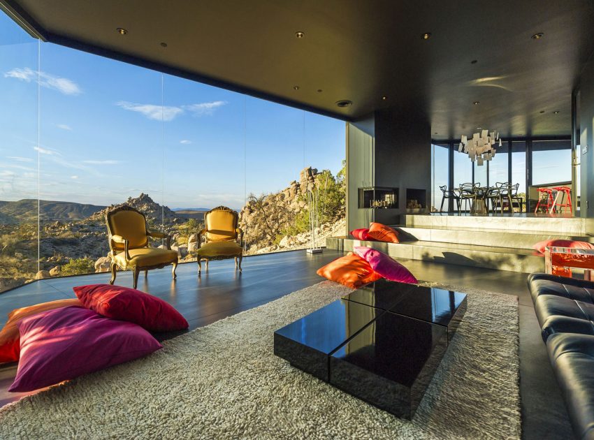 A Stunning Black Desert House with Stylish Interior and Exterior in Twentynine Palms by Oller & Pejic Architecture (19)