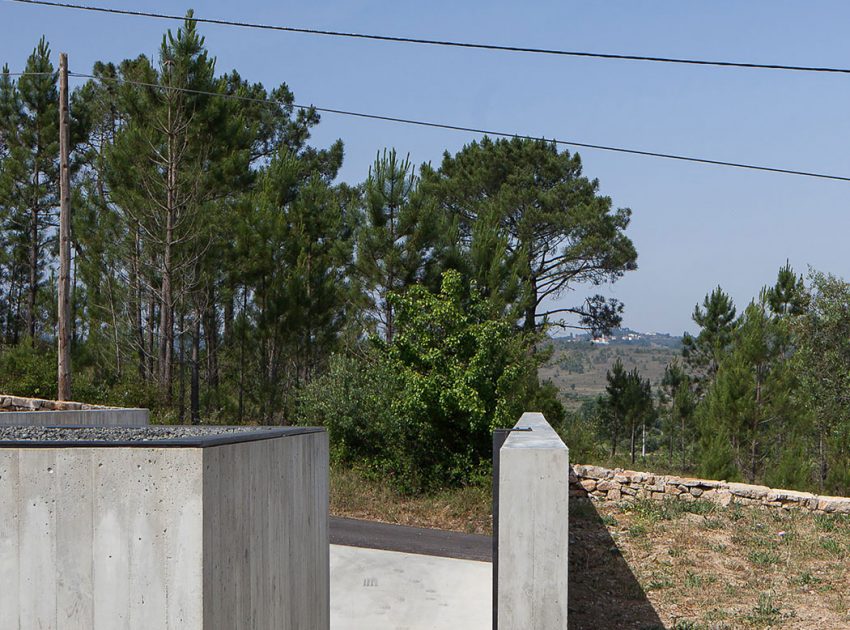 A Stunning Concrete Home Surrounded by Fields and Vegetation in Fonte Boa by João Mendes Ribeiro (14)