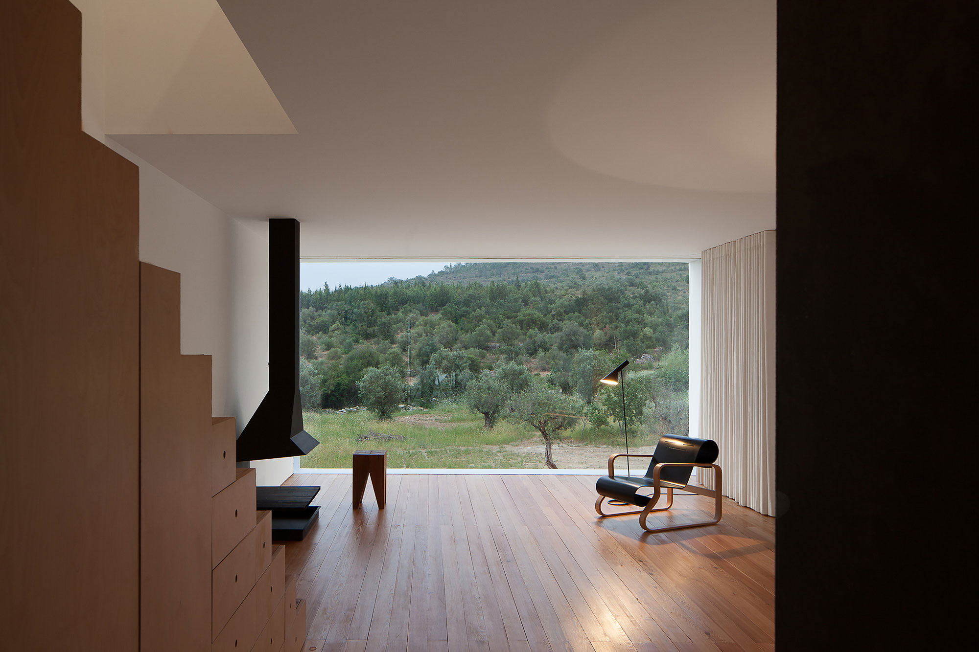 A Stunning Concrete Home Surrounded by Fields and Vegetation in Fonte Boa by João Mendes Ribeiro (15)