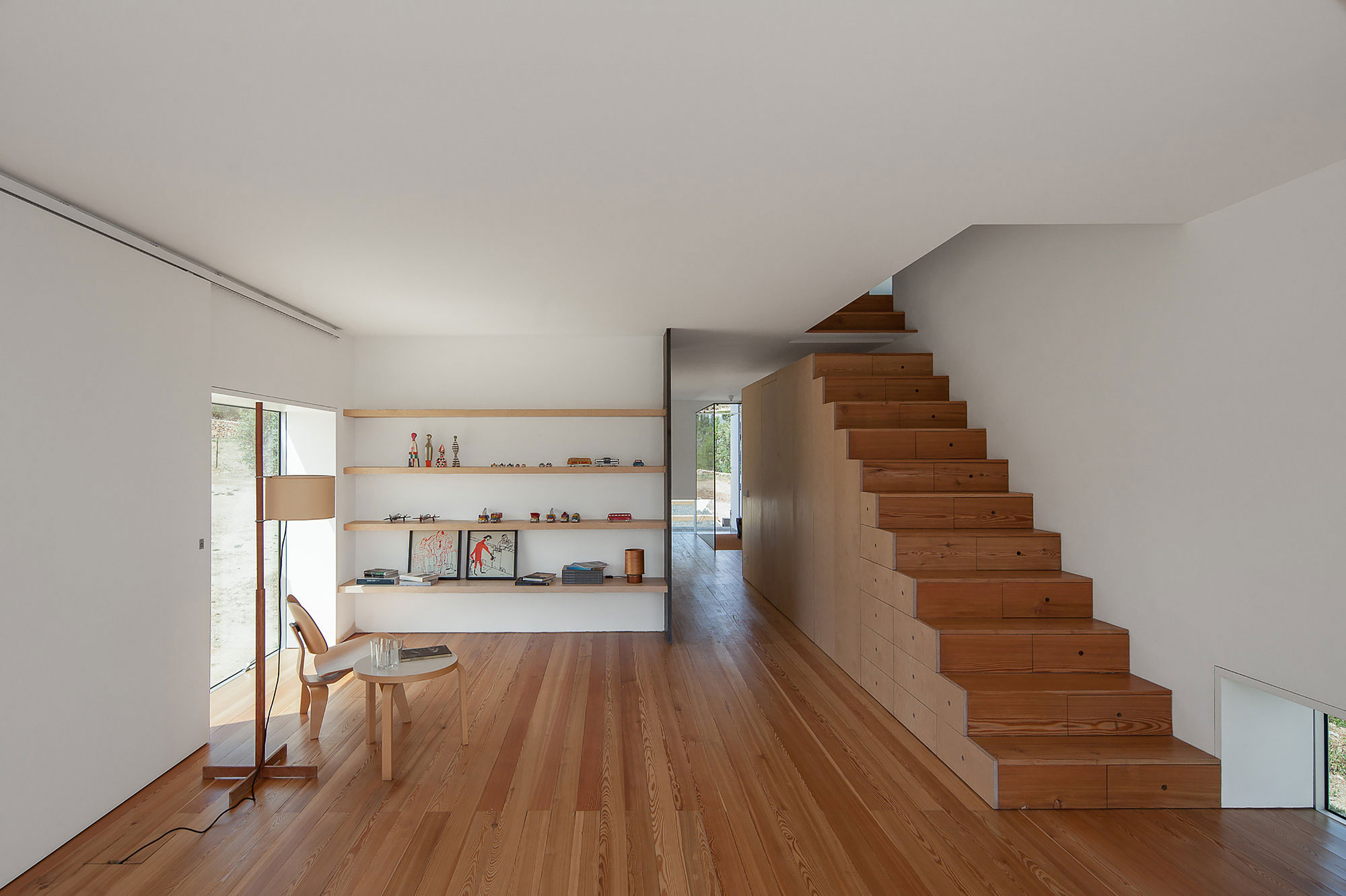 A Stunning Concrete Home Surrounded by Fields and Vegetation in Fonte Boa by João Mendes Ribeiro (18)