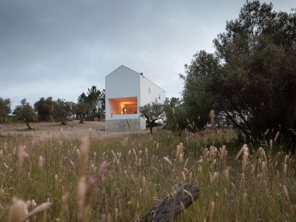 A Stunning Concrete Home Surrounded by Fields and Vegetation in Fonte Boa by João Mendes Ribeiro (33)