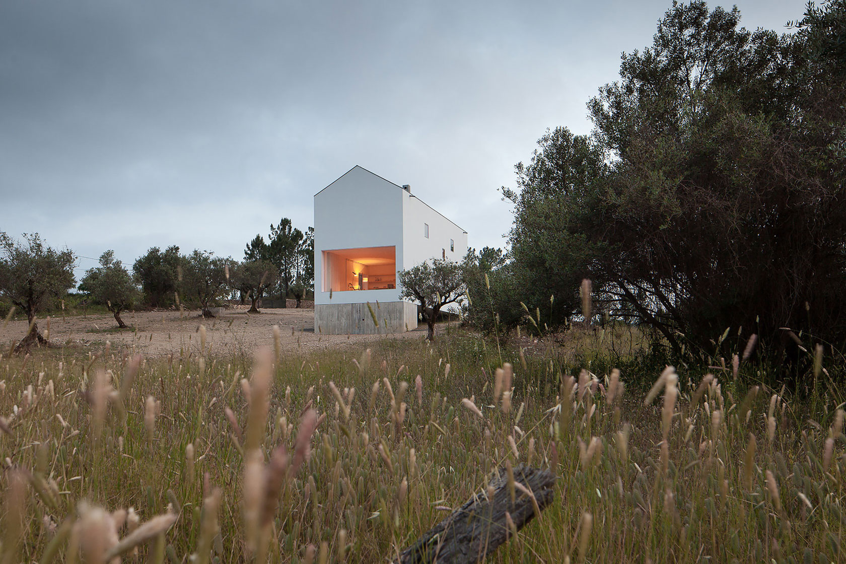 A Stunning Concrete Home Surrounded by Fields and Vegetation in Fonte Boa by João Mendes Ribeiro (33)