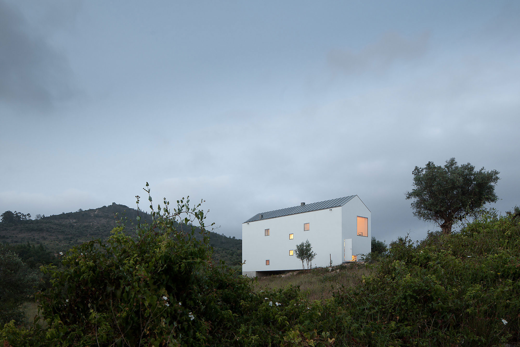 A Stunning Concrete Home Surrounded by Fields and Vegetation in Fonte Boa by João Mendes Ribeiro (34)