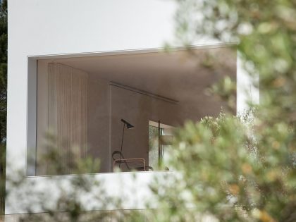 A Stunning Concrete Home Surrounded by Fields and Vegetation in Fonte Boa by João Mendes Ribeiro (6)