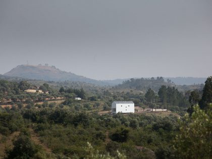 A Stunning Concrete Home Surrounded by Fields and Vegetation in Fonte Boa by João Mendes Ribeiro (9)