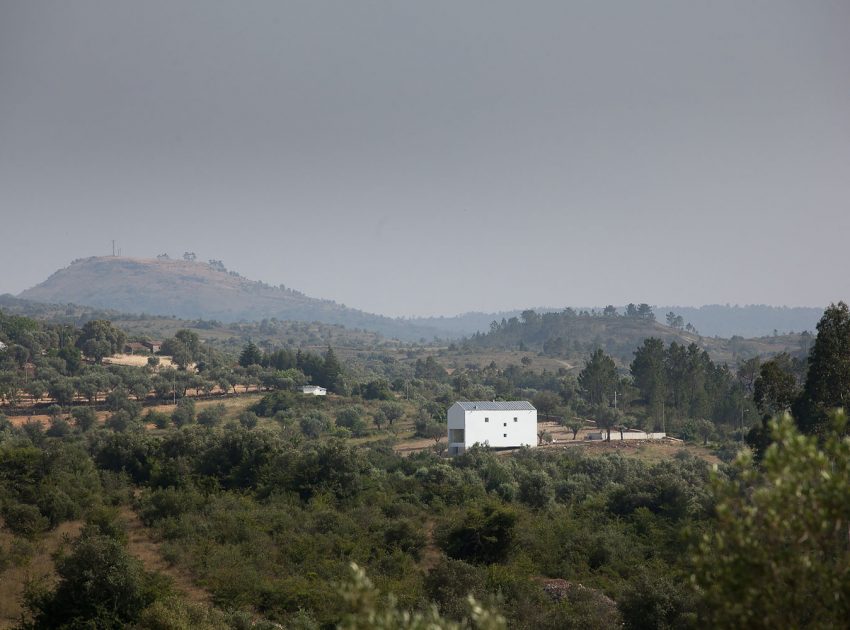 A Stunning Concrete Home Surrounded by Fields and Vegetation in Fonte Boa by João Mendes Ribeiro (9)