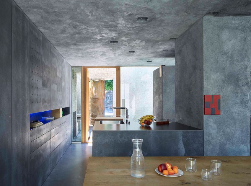 A Stunning Concrete House for a Family of Three Persons on the Lake Maggiore by Wespi de Meuron Romeo Architects (10)