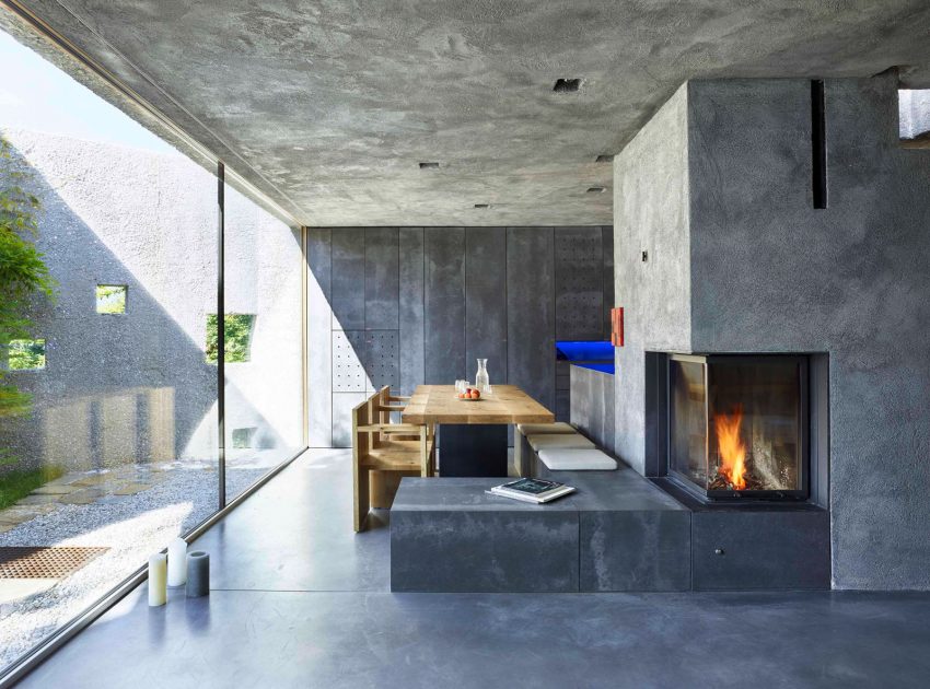 A Stunning Concrete House for a Family of Three Persons on the Lake Maggiore by Wespi de Meuron Romeo Architects (12)