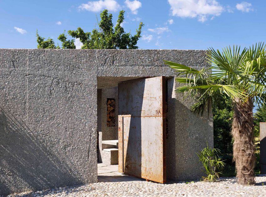 A Stunning Concrete House for a Family of Three Persons on the Lake Maggiore by Wespi de Meuron Romeo Architects (6)