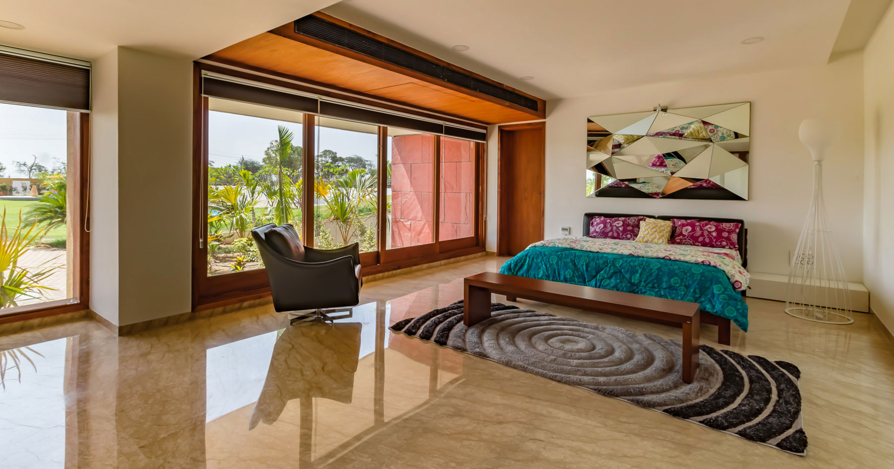 A Stunning Contemporary Home Overlooks Lush Green Landscape in Mehsana, India by Ramesh Patel & Associates (13)