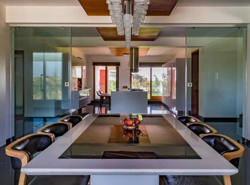 A Stunning Contemporary Home Overlooks Lush Green Landscape in Mehsana, India by Ramesh Patel & Associates (9)