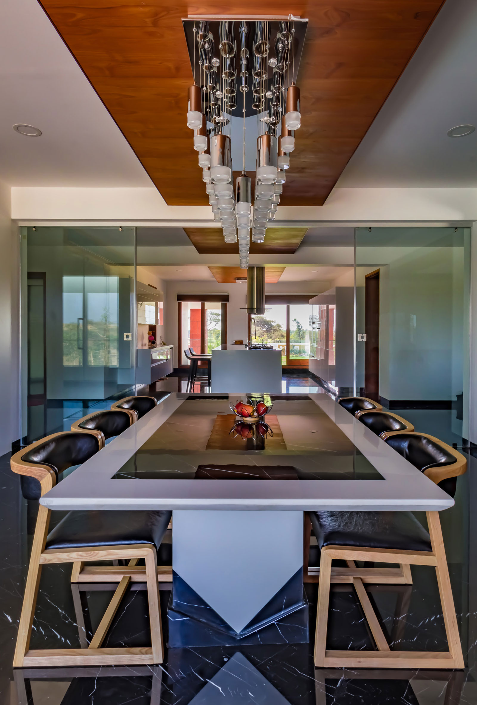 A Stunning Contemporary Home Overlooks Lush Green Landscape in Mehsana, India by Ramesh Patel & Associates (9)