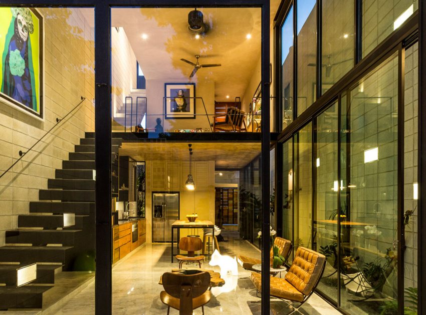 A Stunning Contemporary Home with Raw Materials in Mérida, México by Taller Estilo Arquitectura (16)