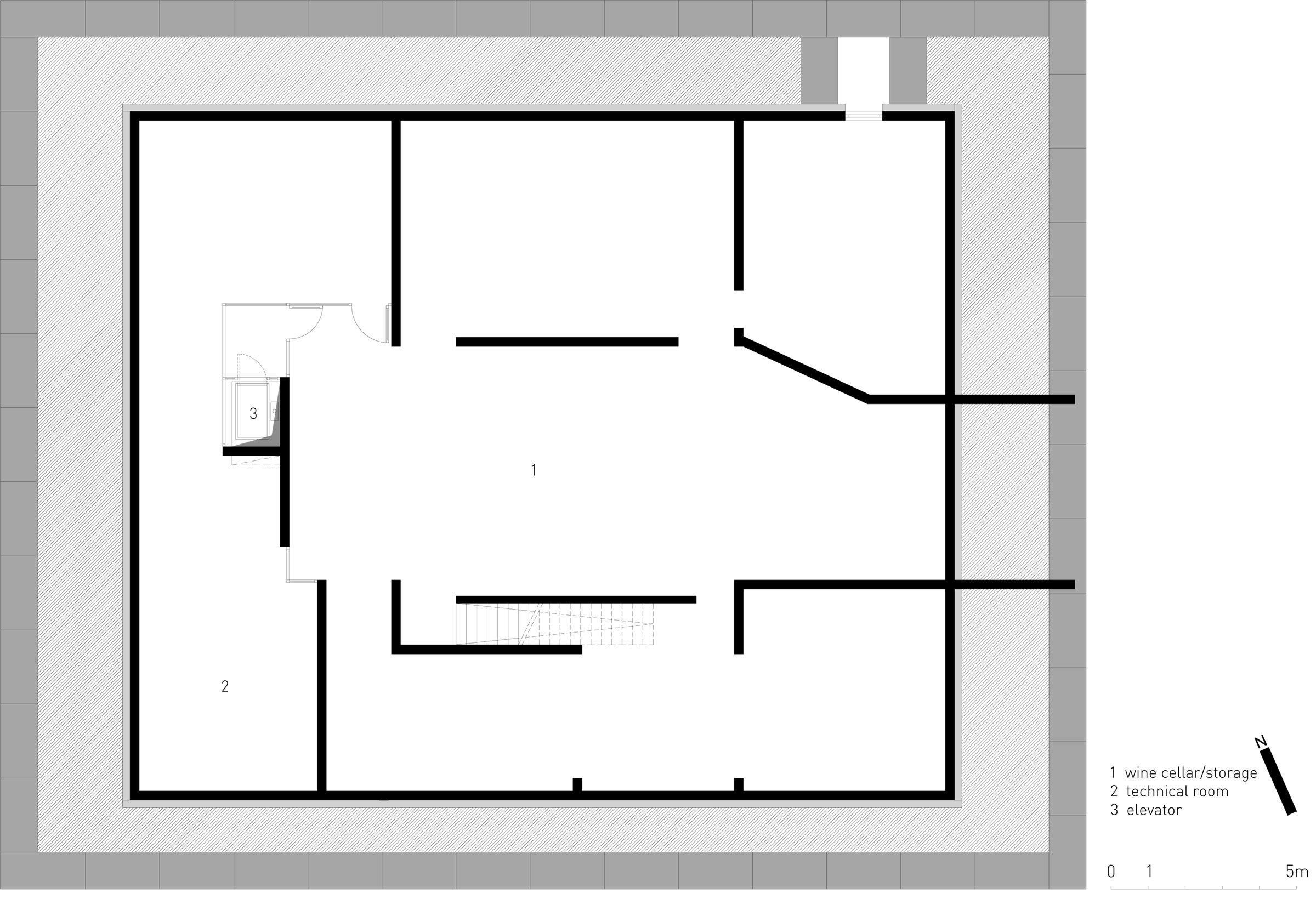 A Stunning Home with Gabion Walls and a Grassy Viewing Deck in Sofia, Bulgaria by I/O Architects (26)